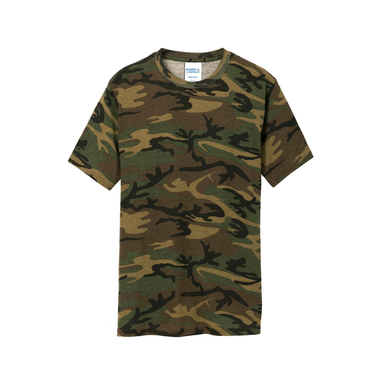 Port & Company® Men's Core Cotton Camo T-Shirt